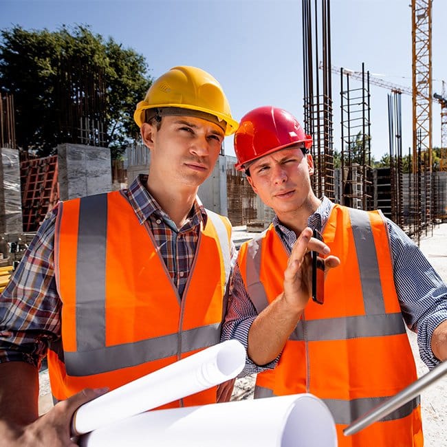 Équipe sur chantier – terrassement, béton et aménagements extérieurs en Seine-Maritime (76) et Eure (27)